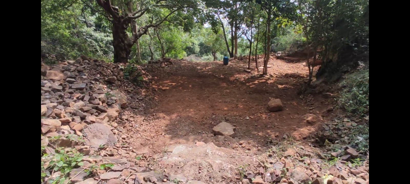 A photograph of the work at Amaralingeshwara Kona, 20 February 2024.