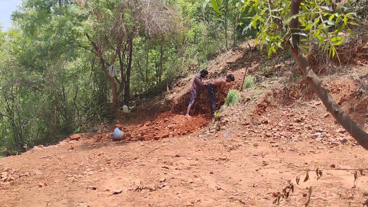 Work in progress at the site.