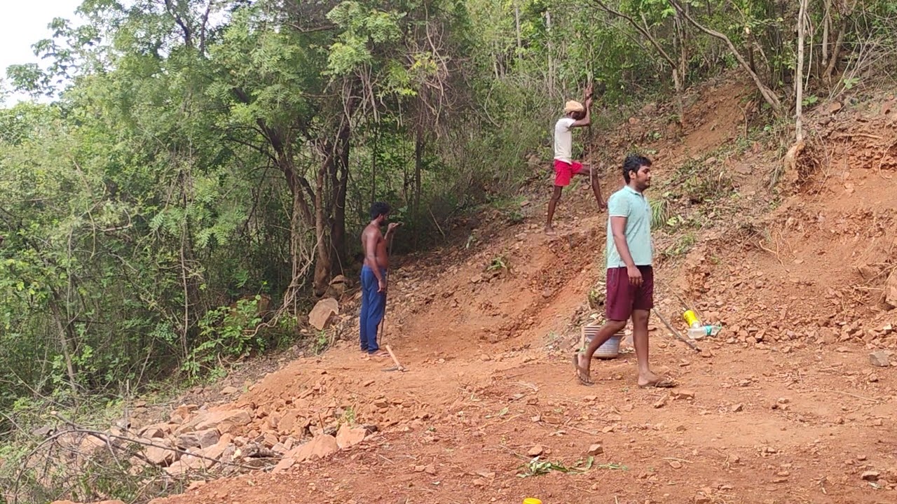Work in progress at the site.