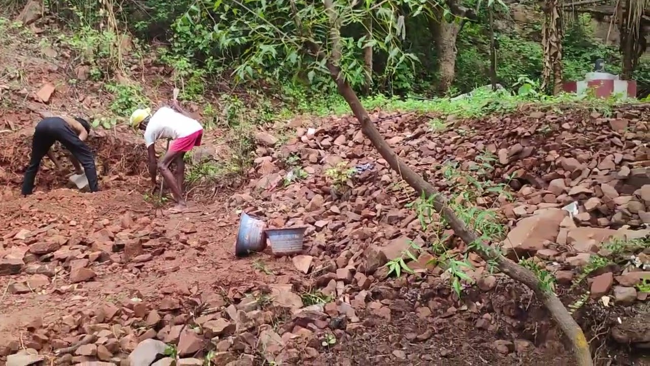 The Kamakshi Amma site in the first days of work.